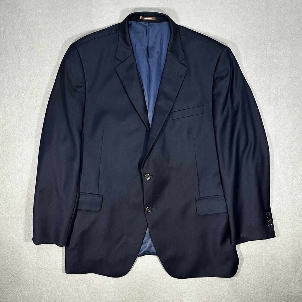 Peter Millar 100% Wool Sport Coat Blazer Navy 48R Made in Canada Men’s